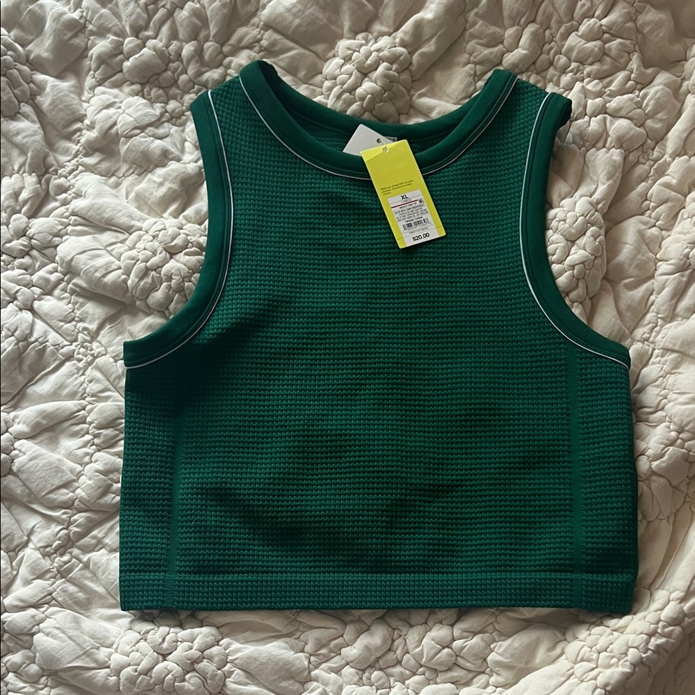 Target All in Motion Green Textured Top